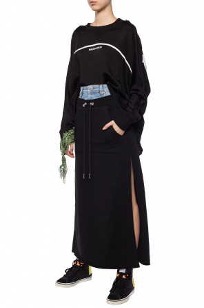 Sweatshirt skirt with denim trim, zdjęcie 2 Sweatshirt skirt with denim trim od Diesel